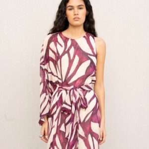 VESTIDO ASIMETRICO ESTAMPADO