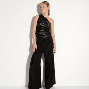 TOP DRAPEADO EFECTO PIEL