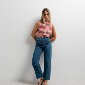 BLUSA CRUZADA ESTAMPADA