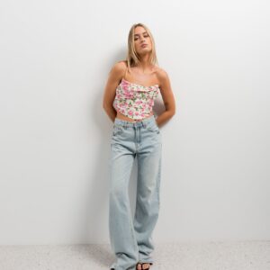 TOP CORSETERO FLORES