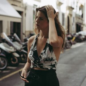 TOP CROP ESTAMPADO FLORAL