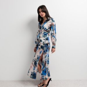 FALDA MIDI ESTAMPADA