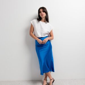 FALDA MIDI SATINADA