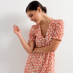 VESTIDO MIDI ESTAMPADO