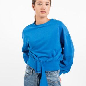 SUDADERA CORTA CINTURON