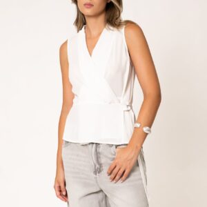 BLUSA CRUZADA CON HEBILLA