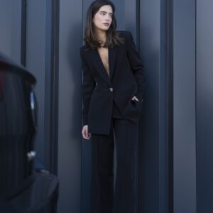 BLAZER BOTON PLATEADO