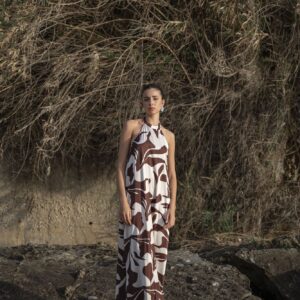 VESTIDO HALTER ESTAMPADO