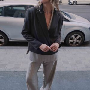 PANTALÓN PINZAS RAYA DIPLOMÁTICA