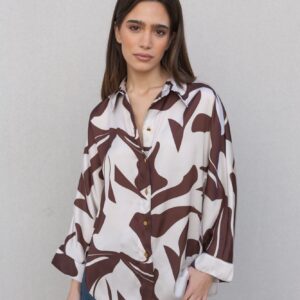 BLUSA SATINADA ESTAMPADA